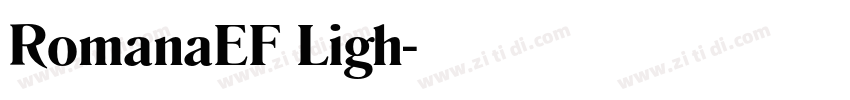 RomanaEF Ligh字体转换
